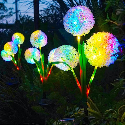 Solar LED Dandelion Lawn Lights for Garden Path Decoration