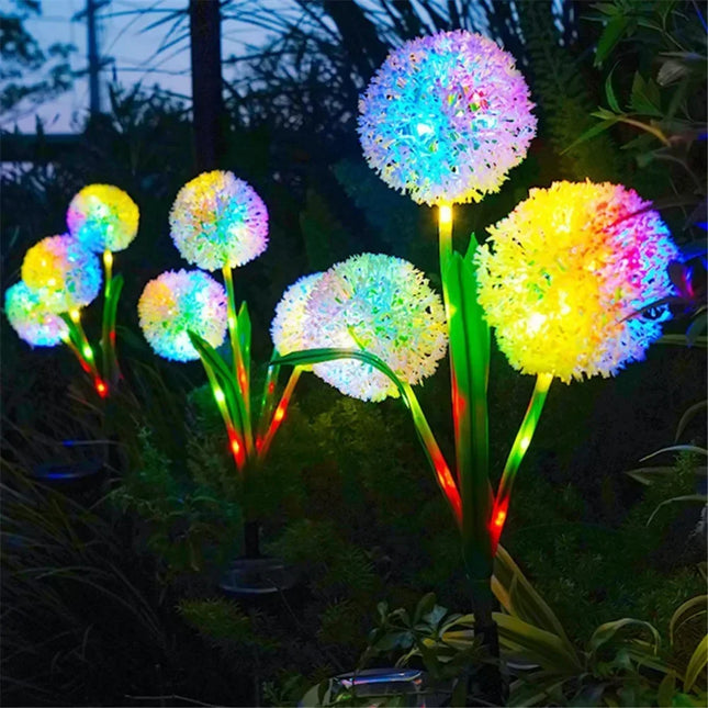 Solar LED Dandelion Lawn Lights for Garden Path Decoration