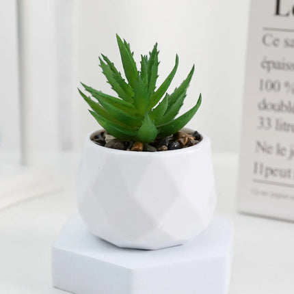 Mini Artificial Succulent Bonsai Plants
