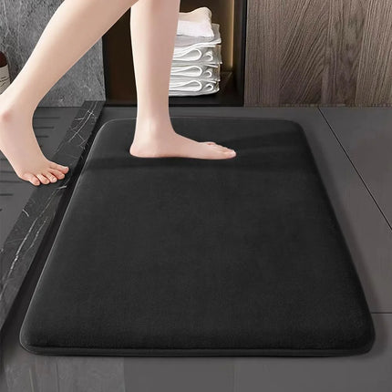 Super Absorbent Non-Slip Velvet Bathroom Door Floor Mat