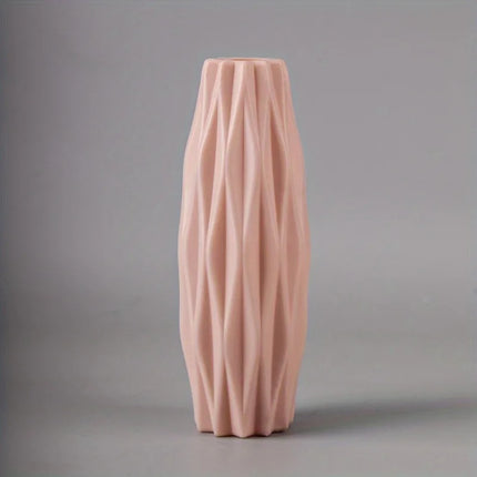 Diamond Plastic Vase Imitation Ceramic Flower Pot