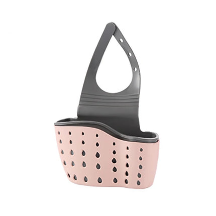 Hot Home Storage Drain Basket Kitchen Sink Holder Adjustable Soap Sponge Shlf Hanging Drain Basket Bag Kitchen Accessories