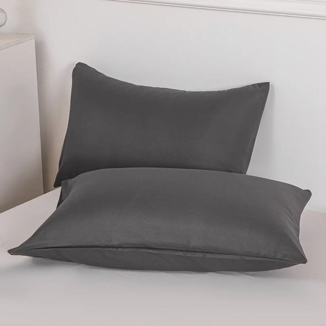 1Pcs Bed Pillowcase Solid Color Comfortable Pillow Cover For Bed Throw Car Sofa Cushion Cover Home Pillow Case 48x74cm