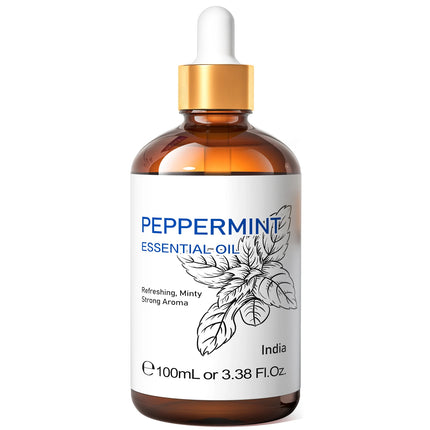 HIQILI Spearmint Vanilla Rose Cinnamon Lemon Essential Oils,100ML Pure Oil for Diffuser,  Humidifier, Massage Muscle Relief Bath