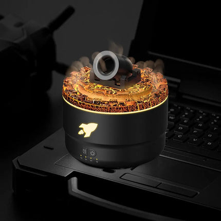 Volcanic Crack Light Cannons Humidifier Aroma Diffuser Cannon Blast Turret Aromatherapy Humidifier Air Humidifier for Bedroom
