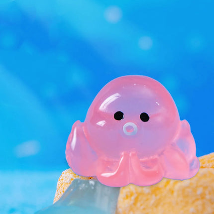 Micro Creative Cute Glow In The Dark Small Aquarium Fish Tank Diy Decoration Accessories Small Ornaments Knot Decorative Object