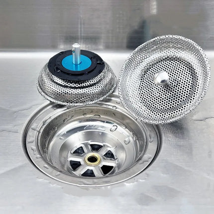 Waste Plug Sink Strainer Stainless Steel Basin Drain Filter  Shower Floor Sewer Mesh Hair Catcher Kitchen Bathroom Accessories
