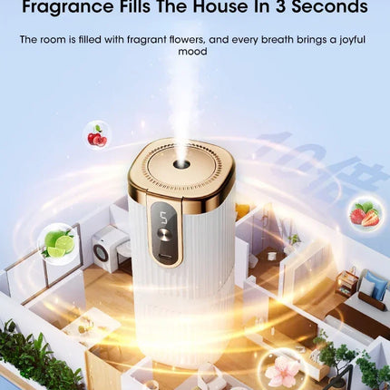 Mini Essential Oil Aroma Diffuser Large Mist Air Humidifier Rechargeable 5-Gear Aromatherapy Machine Air Freshener for Home Car