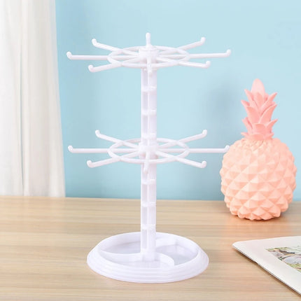 Jewelry Rotating Ring Display Holder Organizer Necklace Keychain Shelf Home Storage Rack For Earrings Watch Showcase
