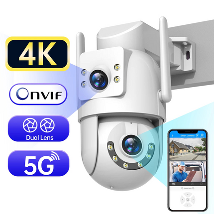 4K 8MP Wifi PTZ Camera AI Tracking