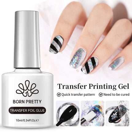 BORN PRETTY 10ml Rainbow Purple Water Light Cat Magnetic Gel Nail Polish Shining Sliver-light Holographics Semi Permanent UV Gel