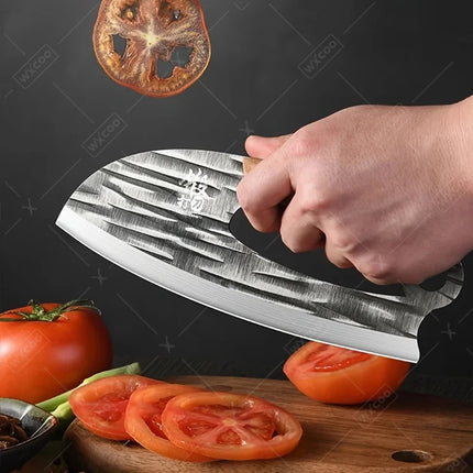 Kitchen Knives Sharpener Stainless Steel Forged Hammer Professional Labor Saving Chopper Boning Knife Meat Cleaver Butcher Knife