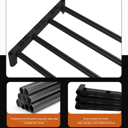 Black Multi-Layer Shoe Rack