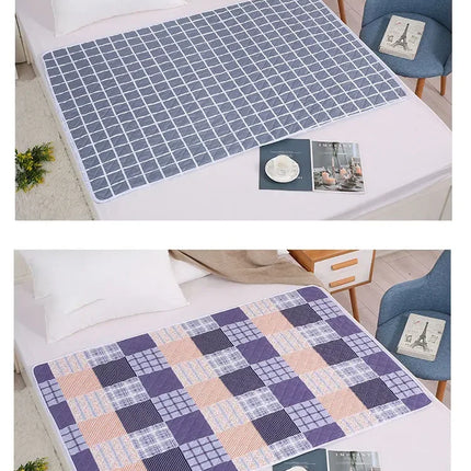 Waterproof Washable Mattress Urine Mat for Baby Toddlers Cute Cartoon Bed Protector Diaper Bedding Urine Pads Cloth Breathable