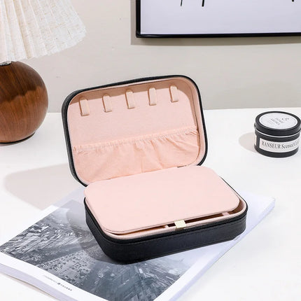 Jewelry Box Home Storage Small Box Travel Portable Travel Earrings Necklace Ring Jewelry Box jewelry packaging  gift box