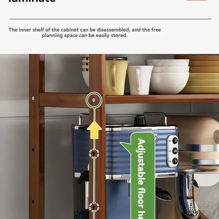 Kitchen shelf, floor standing multi-layer product collection, household pot seasoning shelf, fruit and vegetable bowl and dish s