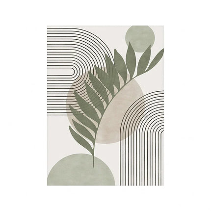 Nordic Sage Green Botanical Canvas Prints