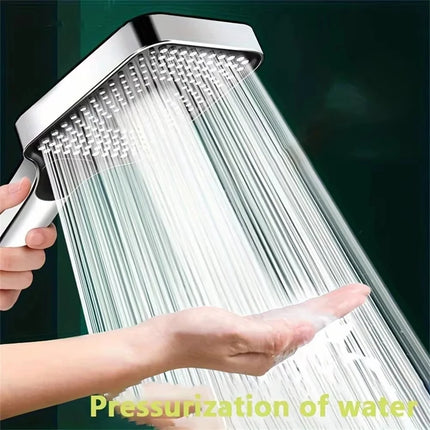 Adjustable Shower Head With 3 Modes Large Flow Shower Head High Pressure Water Saving Shower Faucet Bathroom Accessories