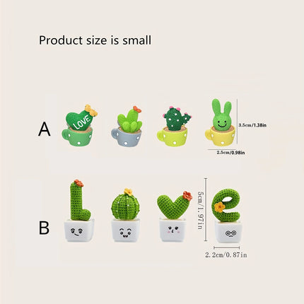 Mini Resin Succulent Cactus Set