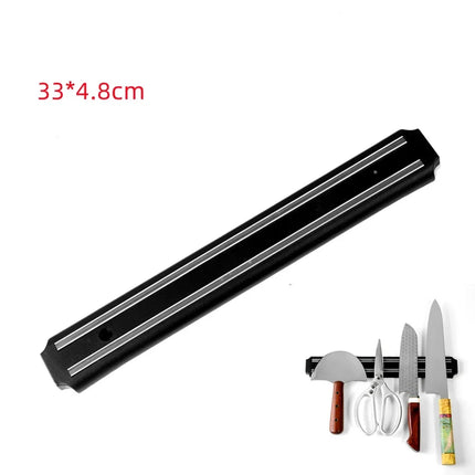 33cm Stainless Steel Knife Stand Magnetic Knife Holder Wall Storage Rack Home Magnet Multi-purpose Kitchen Tool knife holder