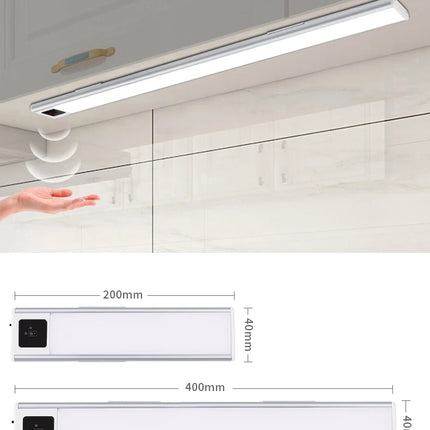 Wall Lamps Indoor LED Lighting Bar Hand Sweep Motion Sensor Light for Bathroom Kitchen Closet 5V USB Rrchargeable Mirror Light