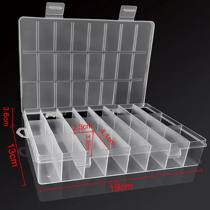 24-Grid Plastic Storage Box