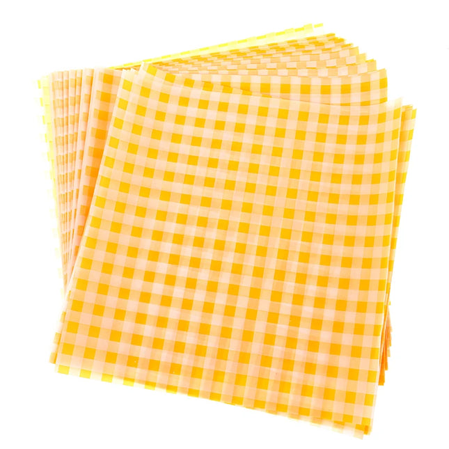 50pcs Food Waxed Paper Oil-Proof Wax Paper Bread Sandwich Burger Fries Macarons Packaging Kitchen Baking Tool Packaging Decor
