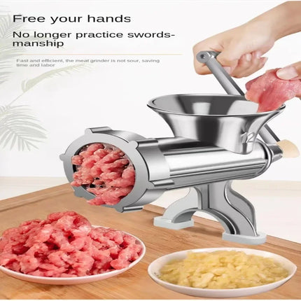 Heavy Duty Hand Operated Manual Kitchen Meat Mincer Noodles Grinder Sausage Filler Fruit Vegetable Beef Sausage Pasta Maker New