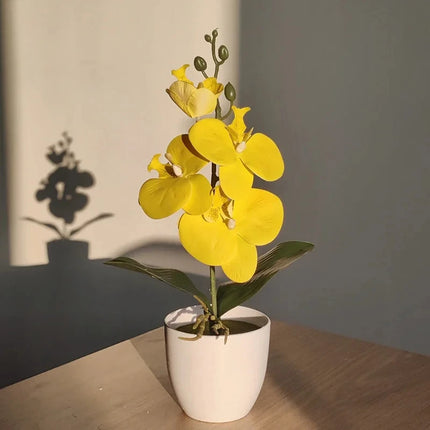 Bonsai Butterfly Orchid Artificial Potted Plant