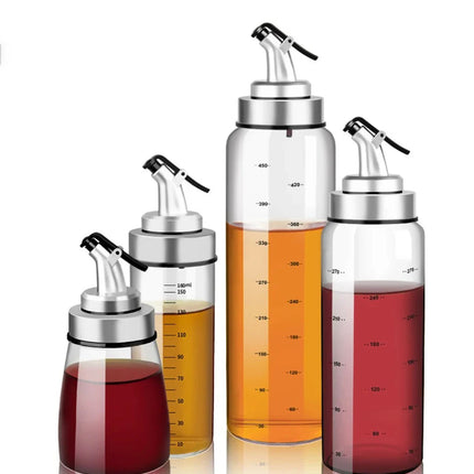 180/300/500ml Cooking Seasoning Oil Bottle Sauce Bottle Glass Storage Bottles for Oil and Vinegar Oil Dispenser For Kitchen