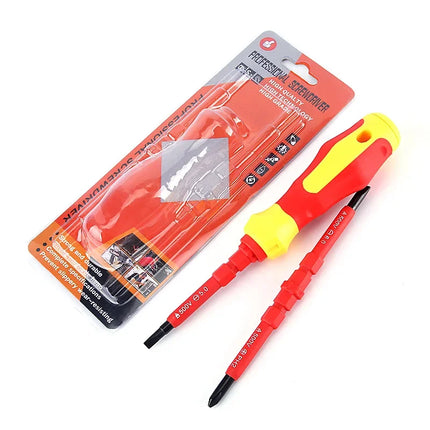3 In 1 Insulated Screwdriver Set PH1/PH2 Multi-Purpose Screwdriver Electricians Slotted Cross Screwdriver Bit Tools Kit Set