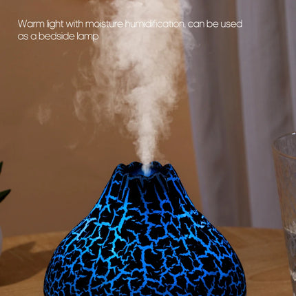 300ml Volcano Air Humidifier Desktop Electric USB Humidificadore Water Mist Diffuser Purifier Air Freshener With 7 Colors Night