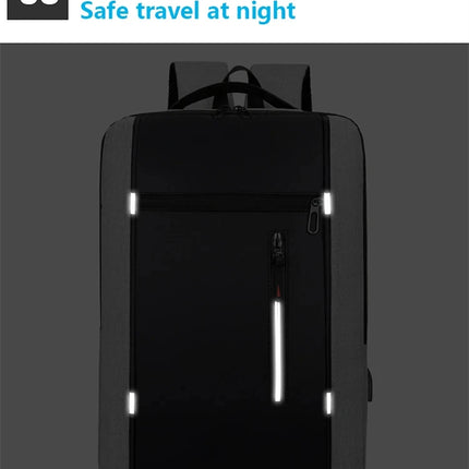 Waterproof Oxford Laptop Backpack for Men 15.6 Inch USB Charging Business Travel School Backpack High Capacity