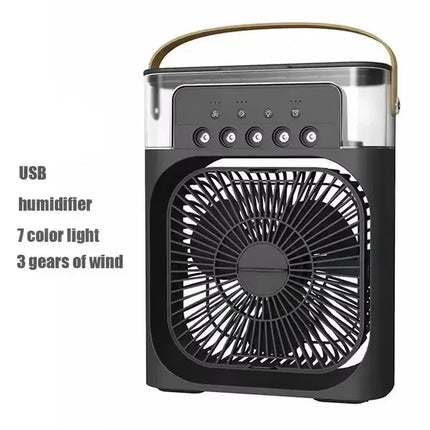 2025 Portable 3 in 1 Fan AIr Conditioner Household Small Air Cooler LED Night Lights Humidifier Air Adjustment Home Fans