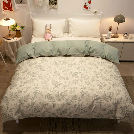 100% Cotton Duvet Cover Double Size Duvet Cover 200x230 Skin friendly Breathable Active Flower Print Pillow Cover Buy separately