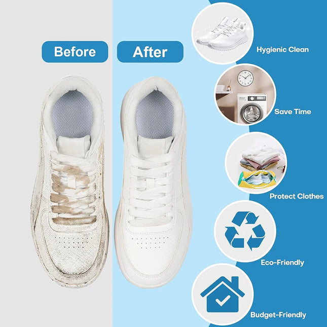 Shoe Washing Machine Bag Laundry Shoe Bag for Washer and Dryer Reusable Shoe Cleaning Bag for Shoes Unstain Cleaner