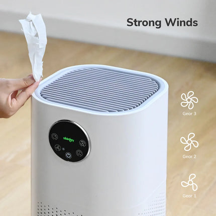 ABIRDAY 2-in-1 Air Purifier with Humidifier Combo for Home Allergies and Pets Hair, Smokers in Bedroom, H13 True HEPA Filter