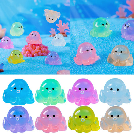 Micro Creative Cute Glow In The Dark Small Aquarium Fish Tank Diy Decoration Accessories Small Ornaments Knot Decorative Object