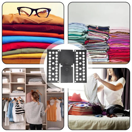 ABS Clothes Folding Board Easy and Fast Kids Laundry Folder Shirt Folding Board Home Storage Tool for Kid Children Adults