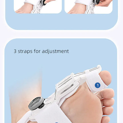 Bunion Corrector Unisex Foot Hallux Valgus Braces Rotatable Toe Separator Straightener Adjustable Pedicure Finger Toe Corrector