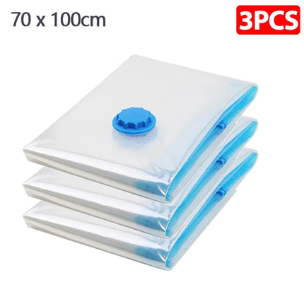 1/3/5pcs Vacuum Storage Bags,for Bedding,Pillows,Towel,Clothes Space Saver Travel Storage Bag,With Hand-Pump,Vacuum Bag Package