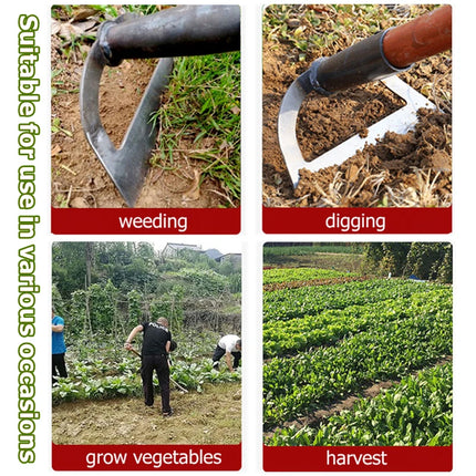Steel Hollow Hoe Weeding Rake