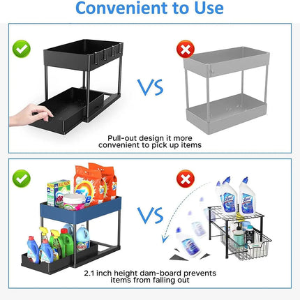 2-Tier Under Sink Shelf