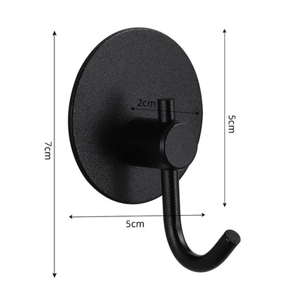 Self-adhesive Bathroom Hook Key Bag Shower Door Robe Towel Adhesive Hanger Kitchen Accessories For Organizer Wall Stickers Hooks
