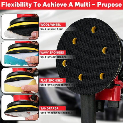 High Quality  5" 6" Pneumatic Air Orbital Sander 125/150mm Air Sanding Machine Polisher Air Tool for Wood Car Metal Polishing