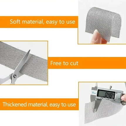 Window Screen Repair Tape Self Adhesive Mesh Tape Net Door Fix Patch