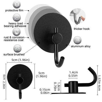 Self-adhesive Bathroom Hook Key Bag Shower Door Robe Towel Adhesive Hanger Kitchen Accessories For Organizer Wall Stickers Hooks