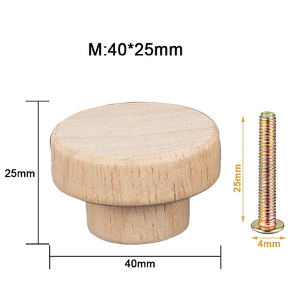 Rattan Wooden Drawer Knobs Round Handmade Cabinets Dresser Handles Wood Kitchen Cupboard Wardrobe Door Pulls for Furniture