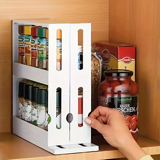 90 Degree Swivel Spice Storage Rack