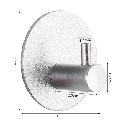 Self-adhesive Bathroom Hook Key Bag Shower Door Robe Towel Adhesive Hanger Kitchen Accessories For Organizer Wall Stickers Hooks